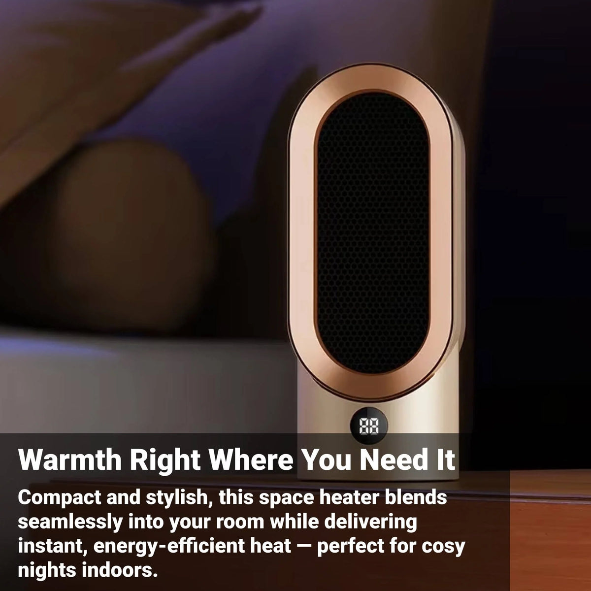 Space Heater Portable Quiet With Overheat Protection