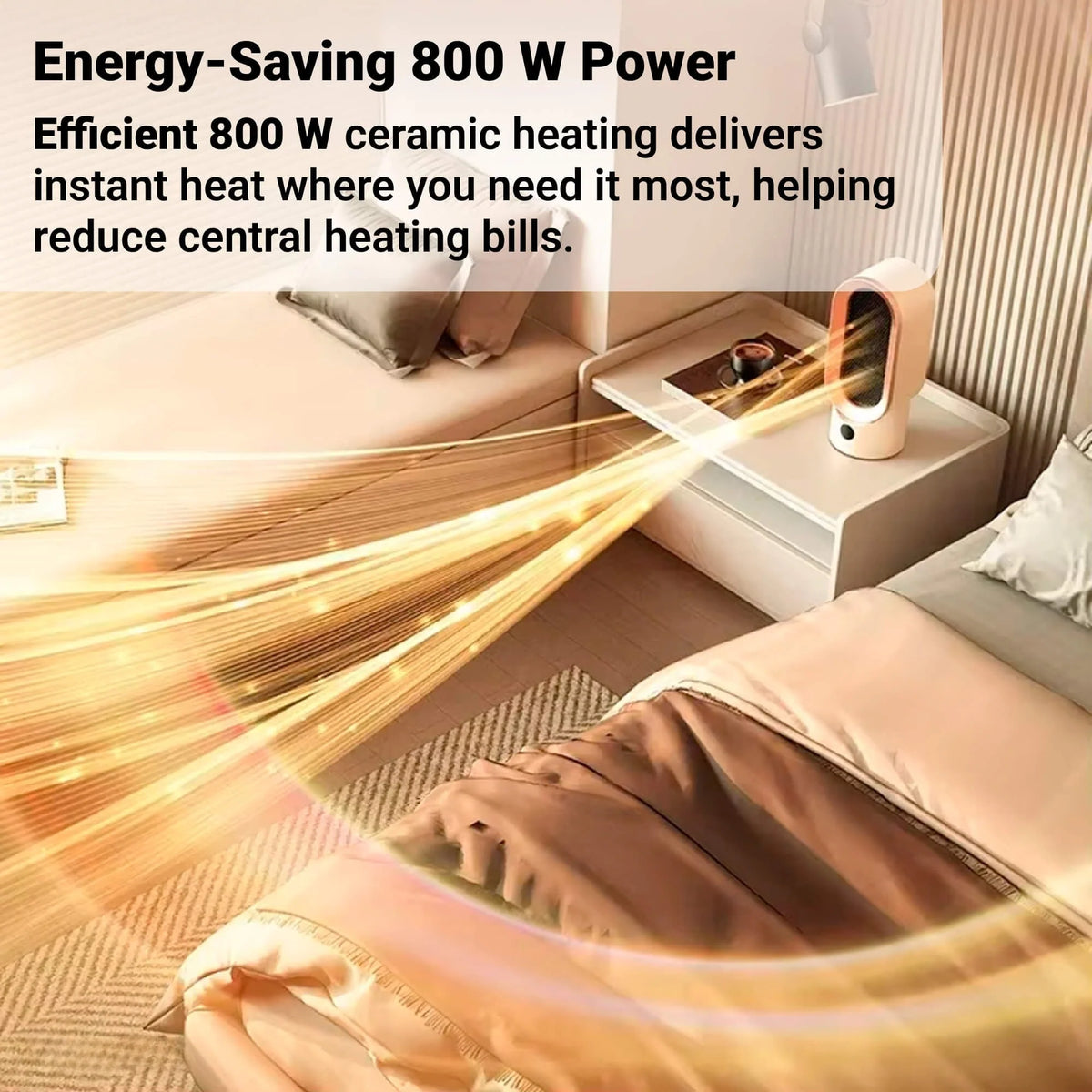 Space Heater Portable Quiet With Overheat Protection