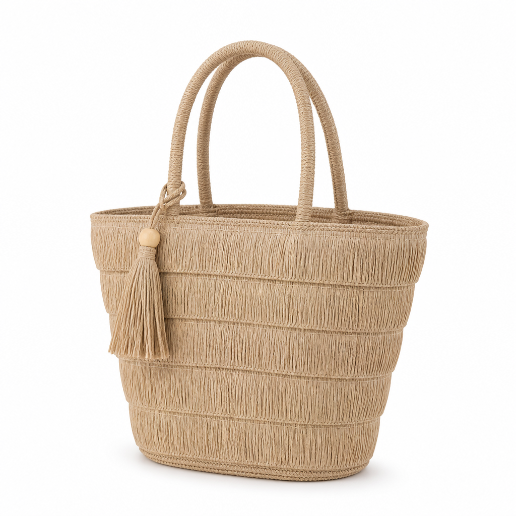Spacious Durable Tassel Tote