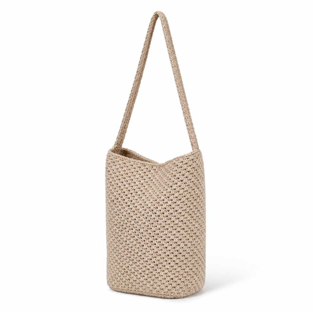 Spacious Eco-Friendly Cotton Crochet Tote Bag