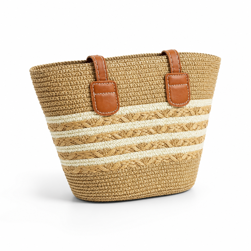 Spacious Wipe-Clean Fabric Beach Bag (Medium)