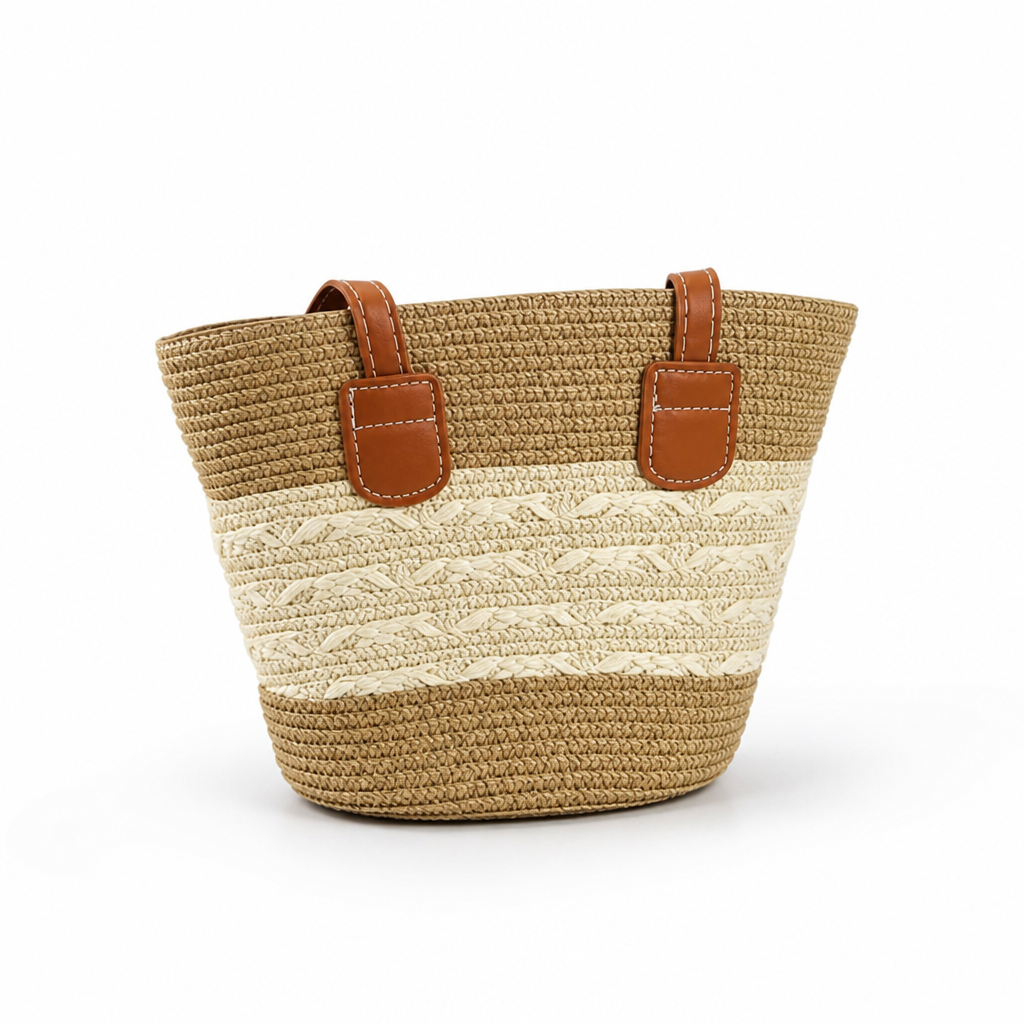 Spacious Wipe-Clean Fabric Beach Bag (Medium)