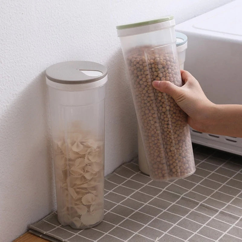 Spaghetti Storage Container Rotating Portion-Control Lid