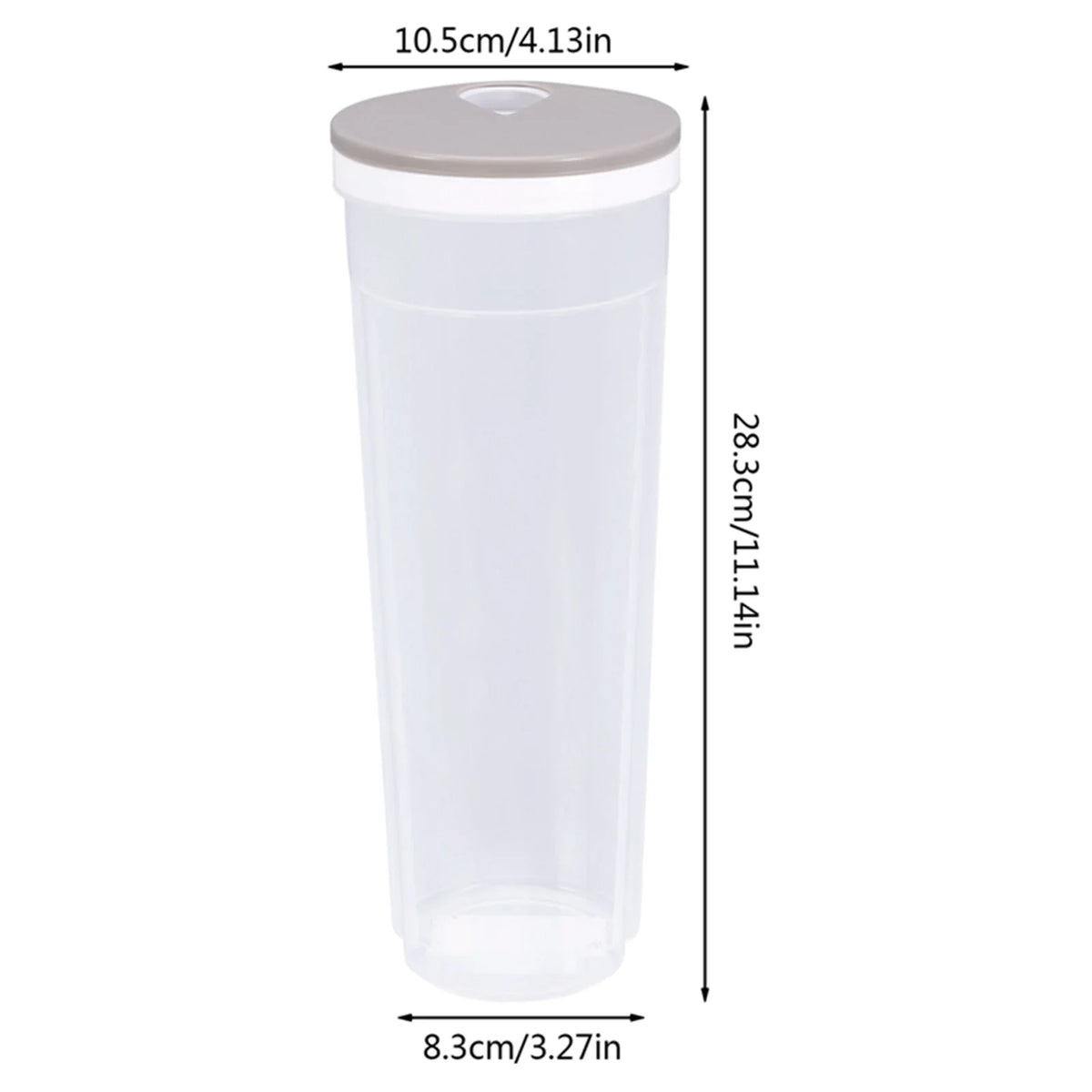 Spaghetti Storage Container Rotating Portion-Control Lid