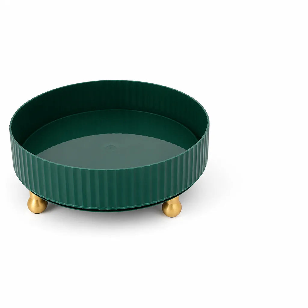 Spice Rack 360° Rotation Raised Edge & Removable Bottom