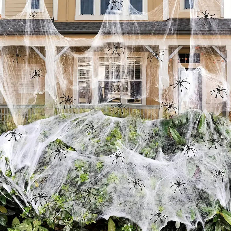 Spider Web Decor 200 Sq Ft Includes Nine Spiders