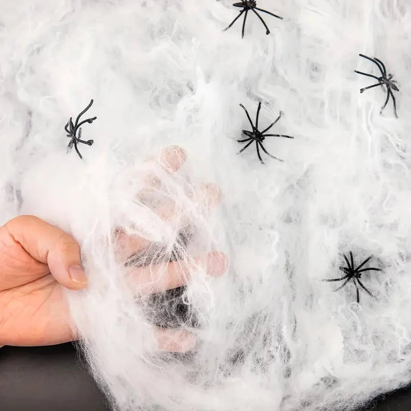 Spider Web Decor 200 Sq Ft Includes Nine Spiders