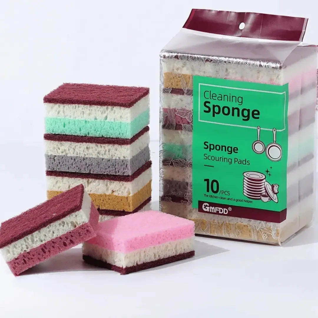 Sponge Brush Triple-Layer Non-Scratch Ergonomic Handle