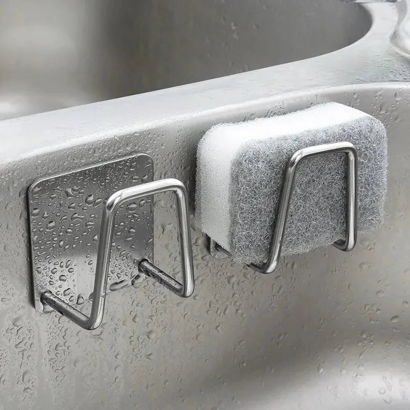 Sponge Holder Stainless Steel Space-Saving Dishwasher-Safe