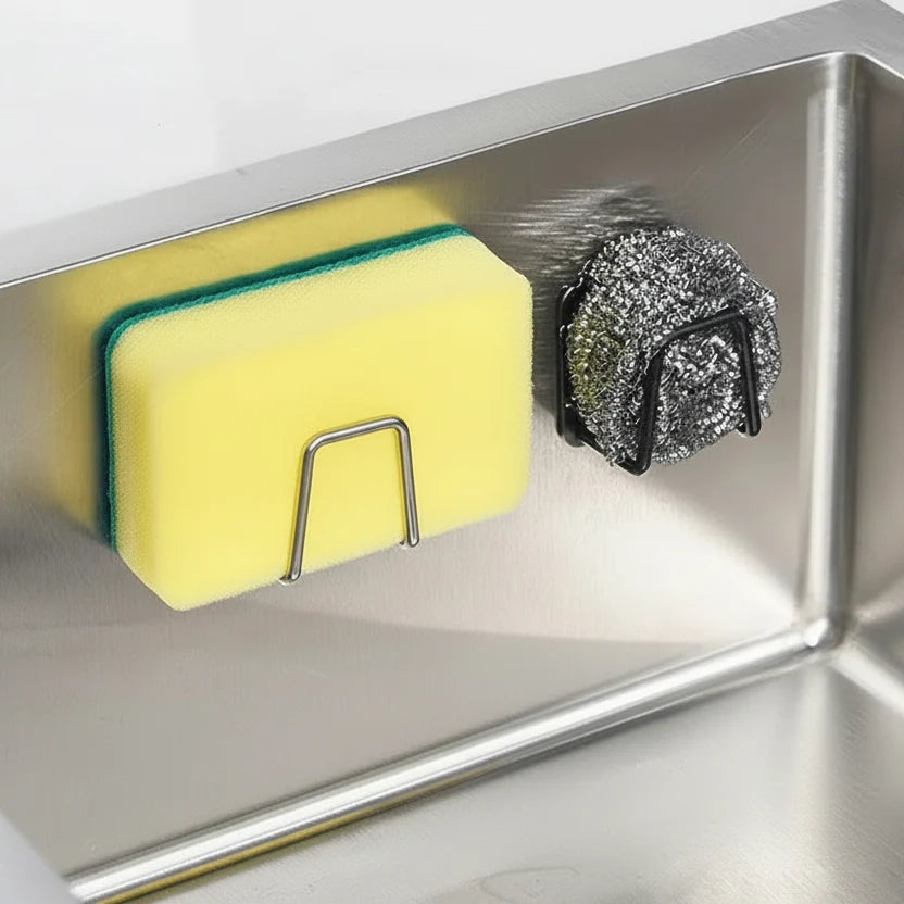 Sponge Holder Stainless Steel Space-Saving Dishwasher-Safe