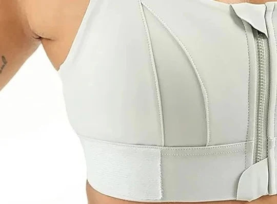 Sports Bra High-Support Front-Zip Moisture-Wicking
