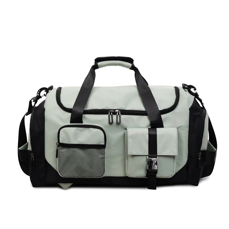 Sports Duffel Bag Water-Resistant Multi-Pocket Padded Handles