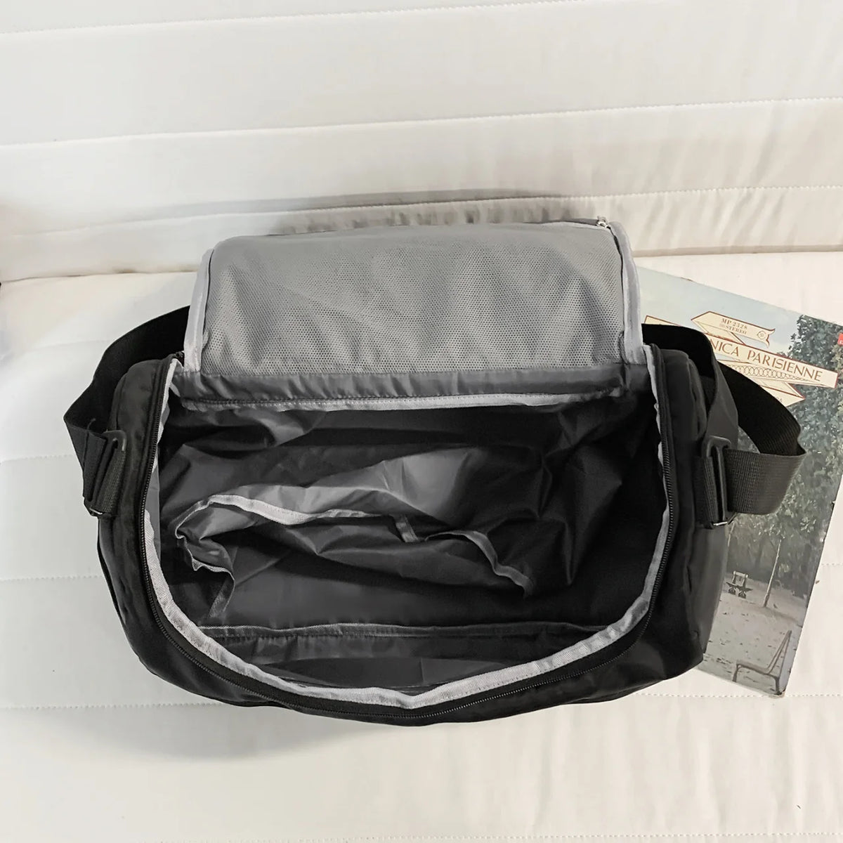 Sports Duffel Bag Water-Resistant Multiple Compartments Adjustable Strap
