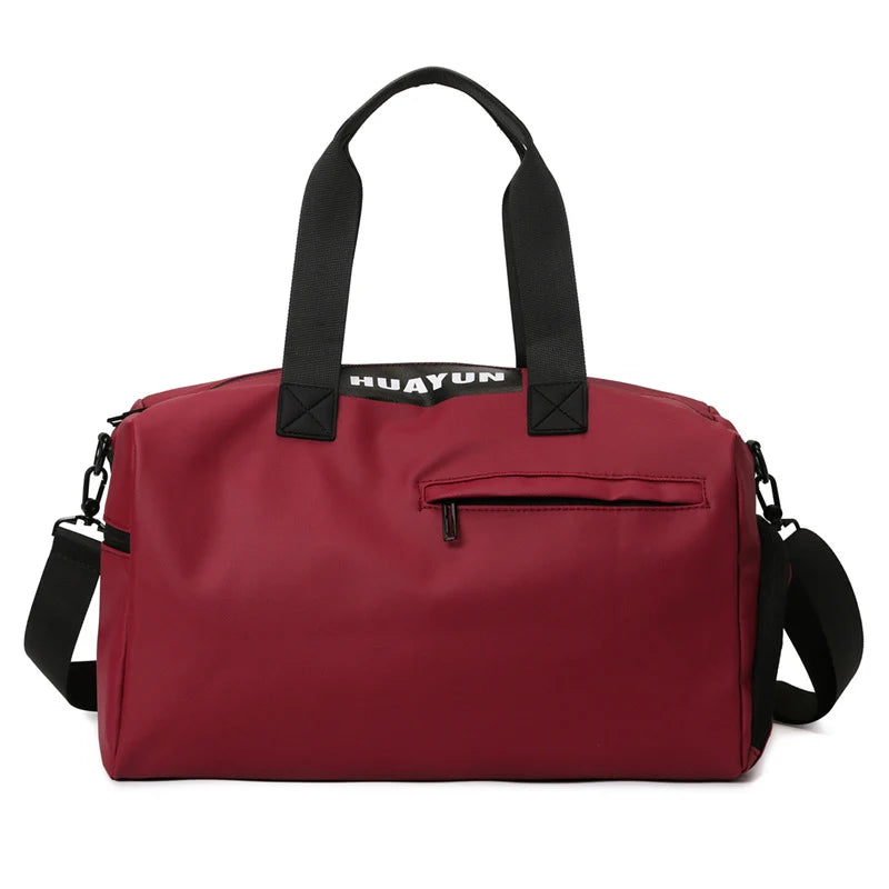 Sports Duffel Bag Water-Resistant Multiple Pockets & Adjustable Strap
