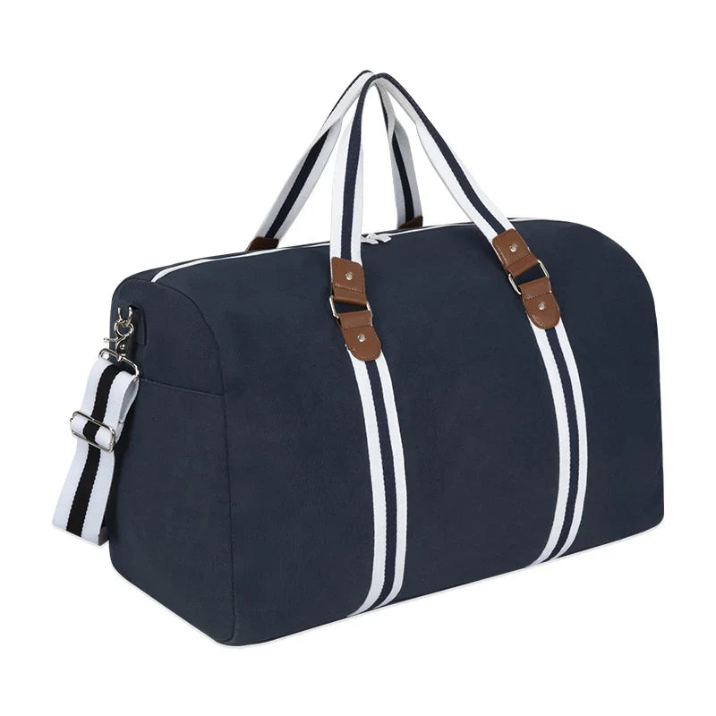 Sports Duffle Bag Shoe Compartment Water-Resistant Multiple Pockets