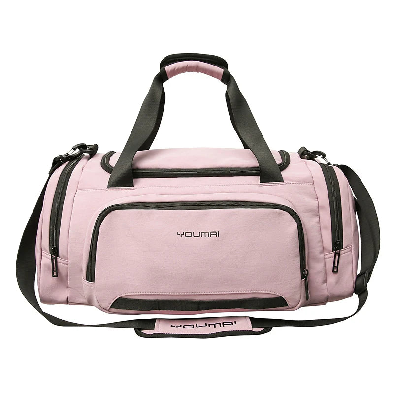 Sports Duffle Bag Spacious Multiple Pockets Adjustable Shoulder Strap