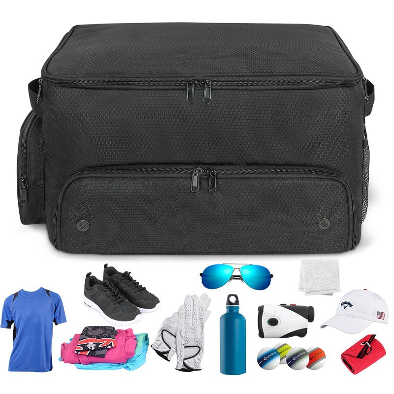 Sports Gear Organizer Multi-Compartment Zippered Lightweight