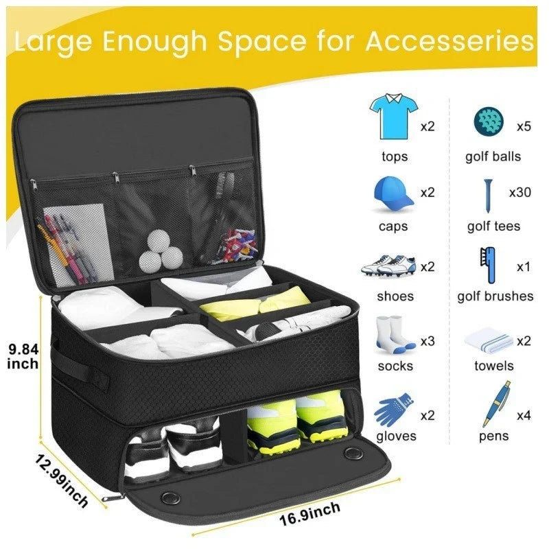 Sports Organizer Cube Adjustable Dividers Shoe Compartment Water-Resistant Fabric