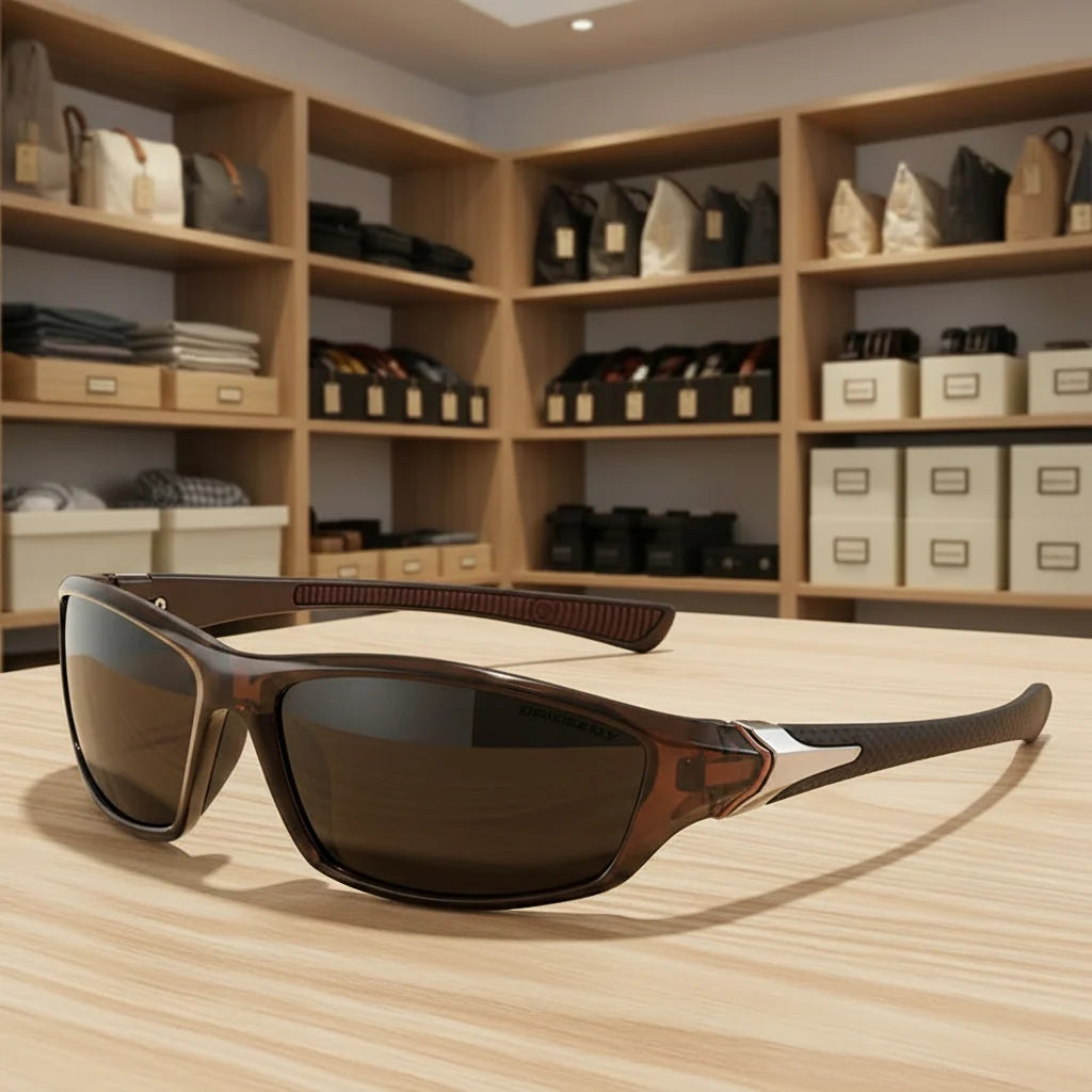 Sports Sunglasses Polarized Wraparound UV400 Protection Secure Fit