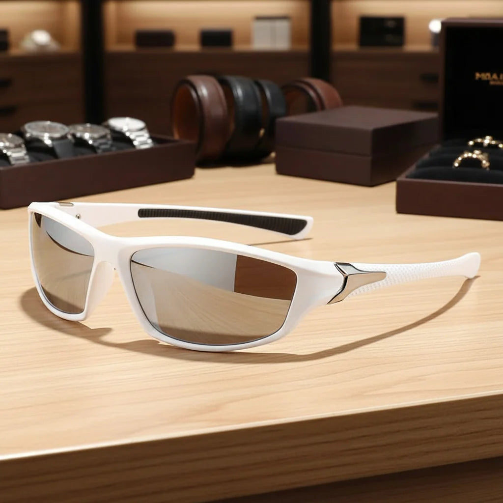 Sports Sunglasses Polarized Wraparound UV400 Protection Secure Fit