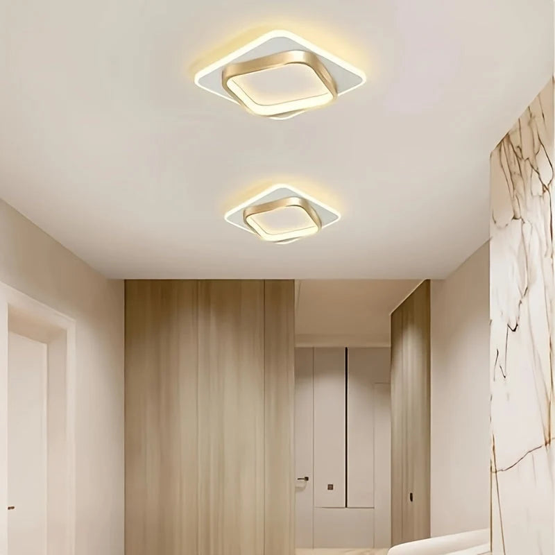Square Ceiling Light Integrated LED Even Corner Illumination