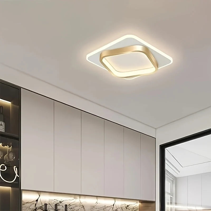 Square Ceiling Light Integrated LED Even Corner Illumination