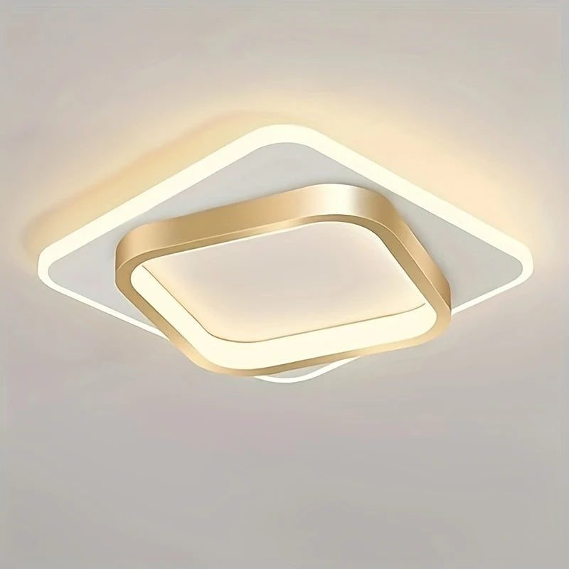 Square Ceiling Light Integrated LED Even Corner Illumination