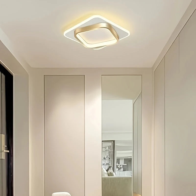 Square Ceiling Light Integrated LED Even Corner Illumination