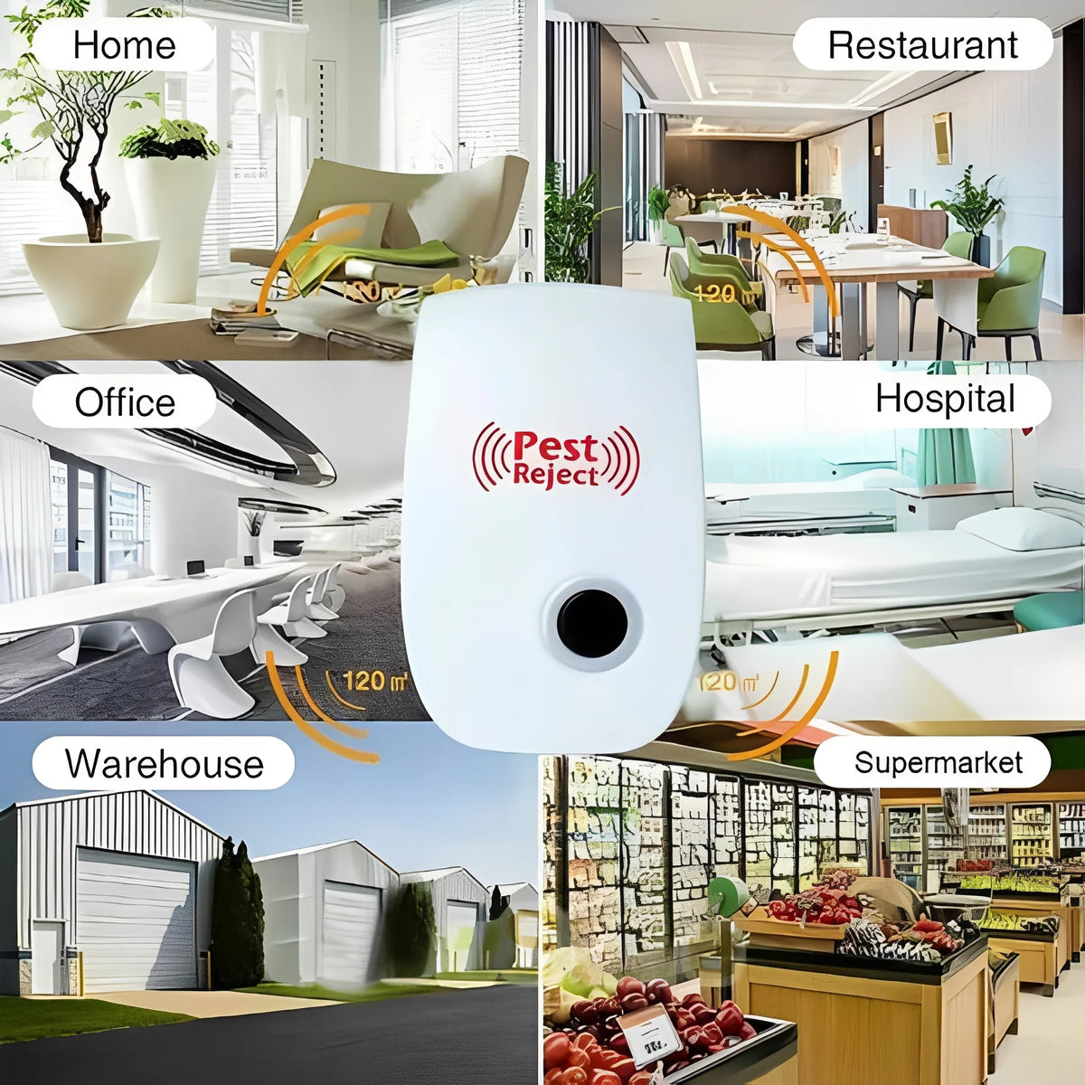 Squirrel Repeller Ultrasonic Plug-In 800 Sq Ft Coverage