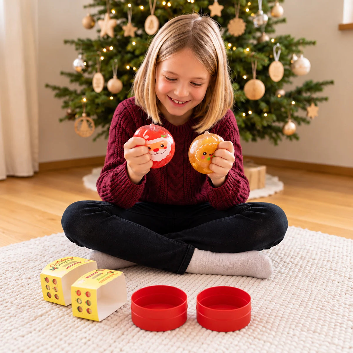 Squishy Toy Christmas Dumpling Design Stress Relief