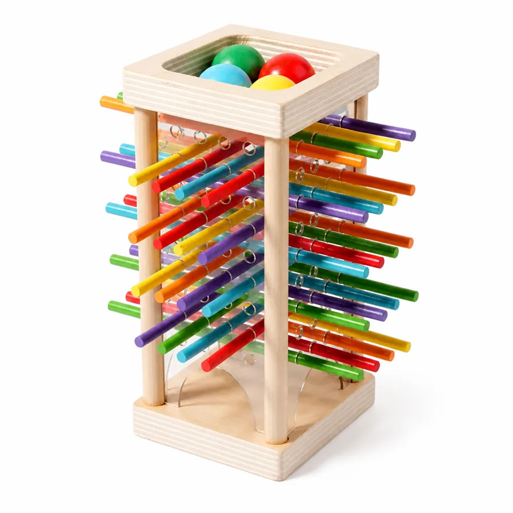 Stacking Tower Natural Wood Fine Motor Skills Ages 3+