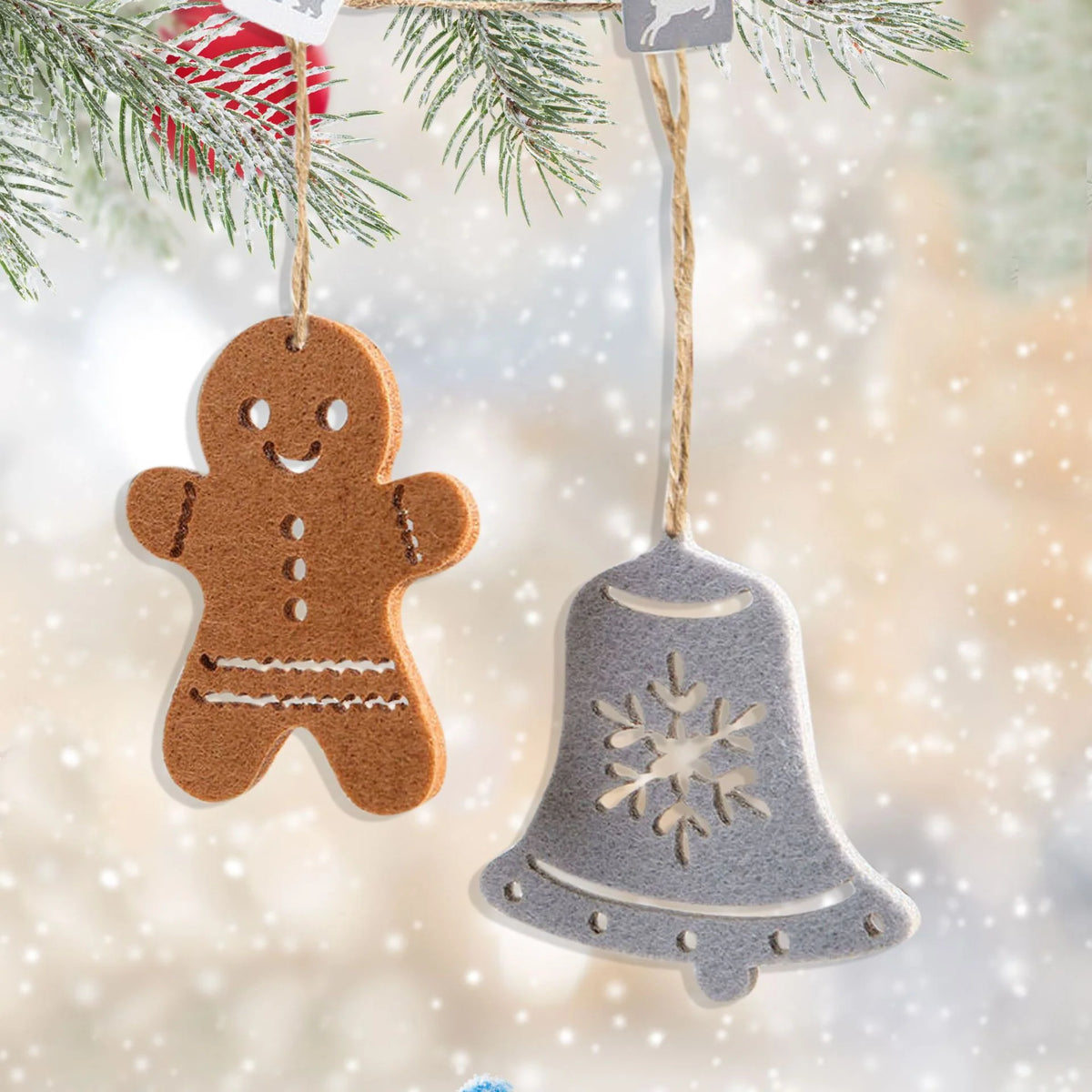 Star Ornament Premium Felt Hanging Cord