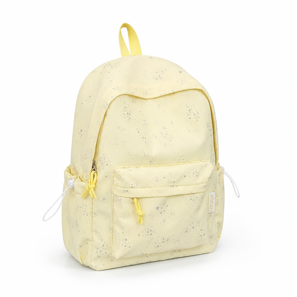Star-Patterned Laptop Compartment School Backpack