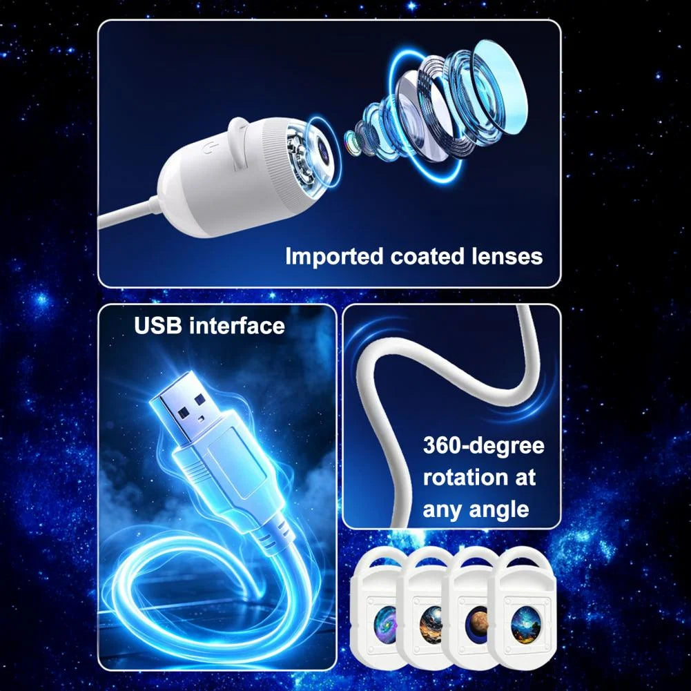 Star Projector Night Light Touch Control Adjustable Brightness & Dual Modes