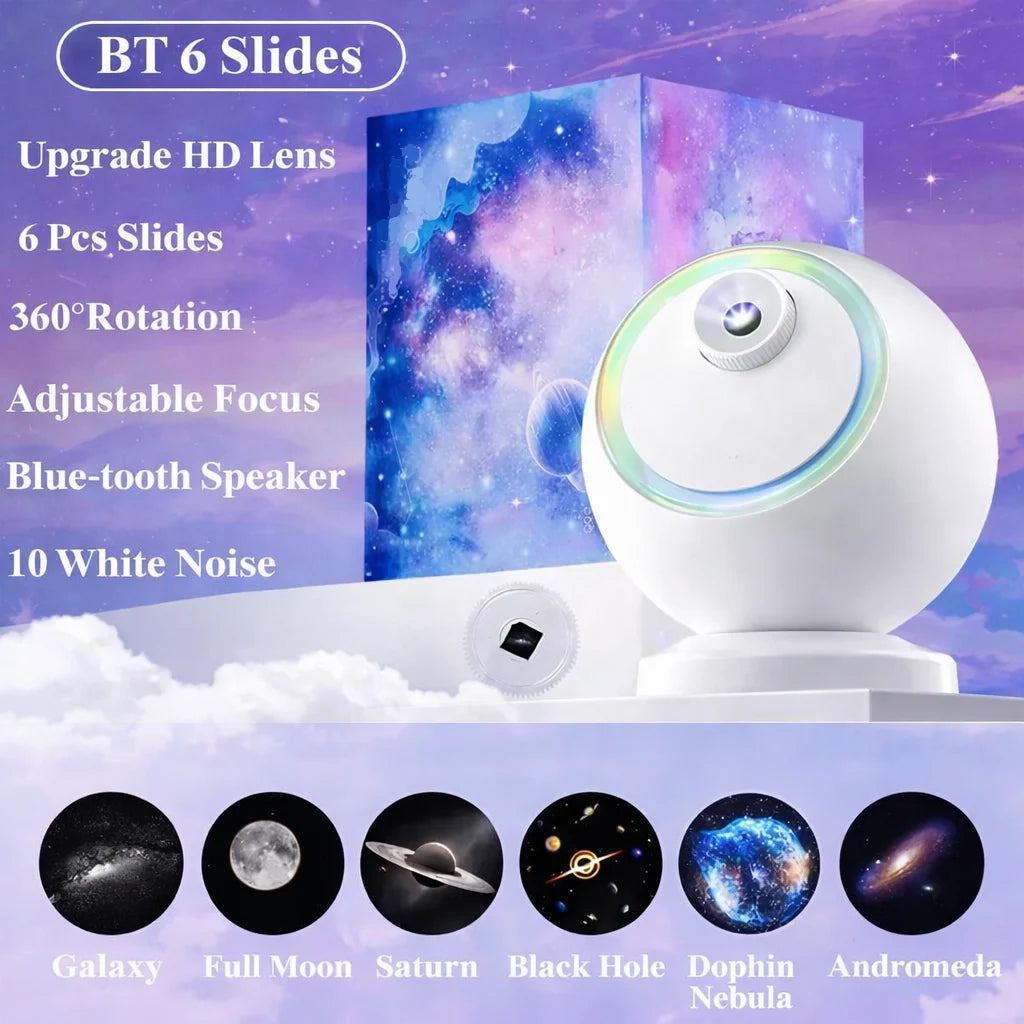 Star Projector Rotating Nebula Bluetooth Speaker
