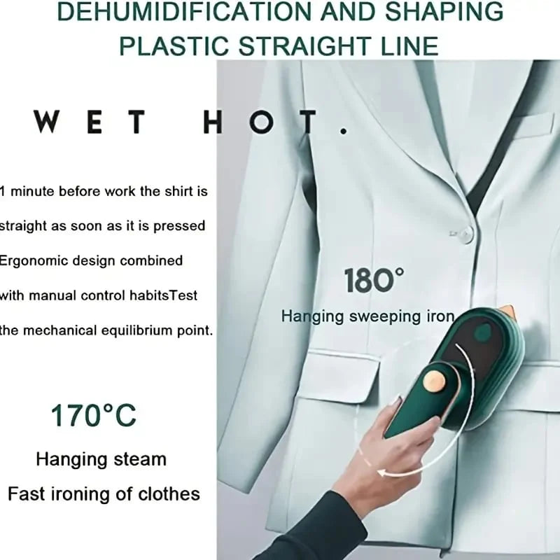 Steam Iron Portable Dry & Wet Titanium Base