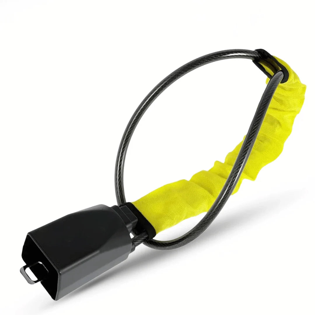 Steering Wheel Cable Lock Reinforced Steel High-Visibility Theft Deterrent