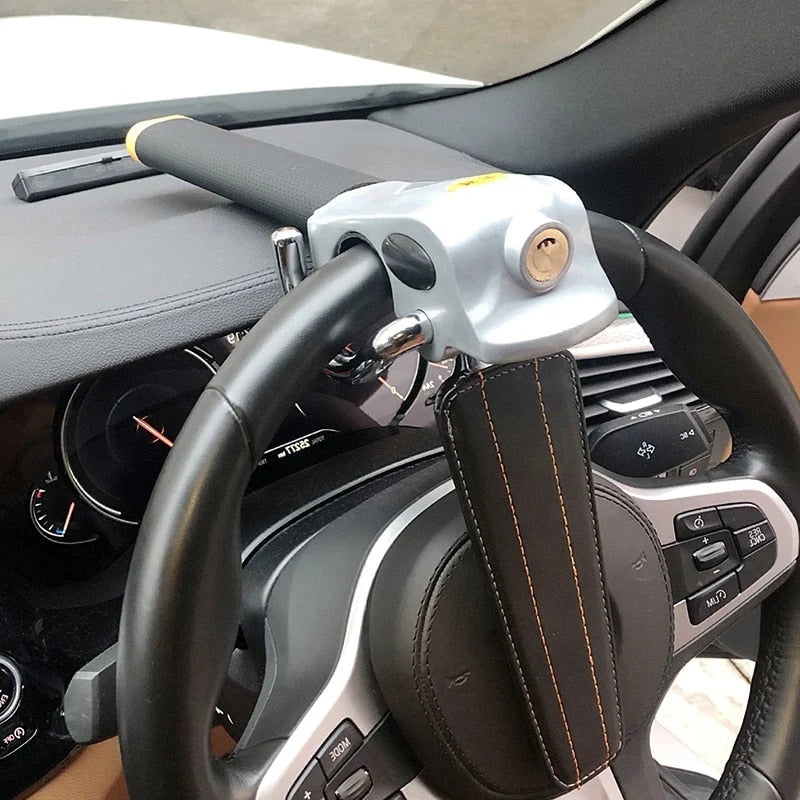 Steering Wheel Lock Heavy-Duty Three-Directional
