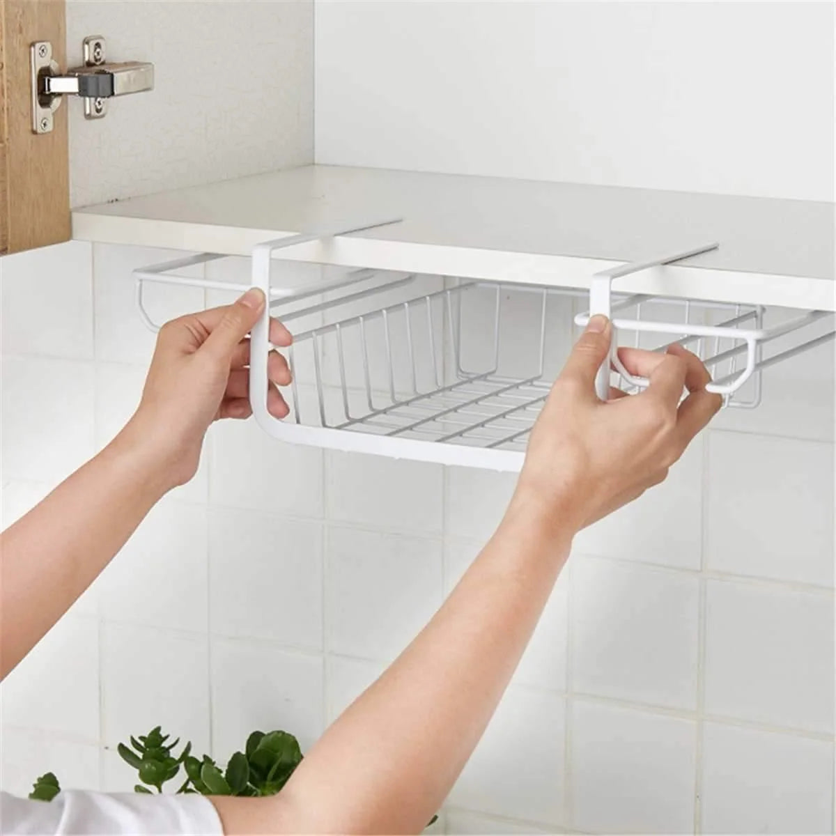 Stemware Rack Under Cabinet Iron Space-Saving