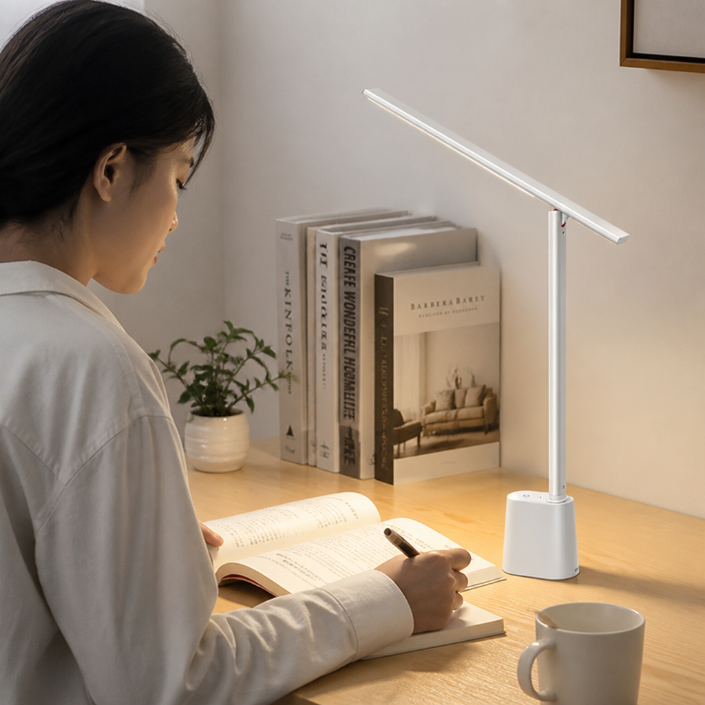 Stepless Dimming Rechargeable LED Desk Lamp (Up To 13-Hour Runtime)
