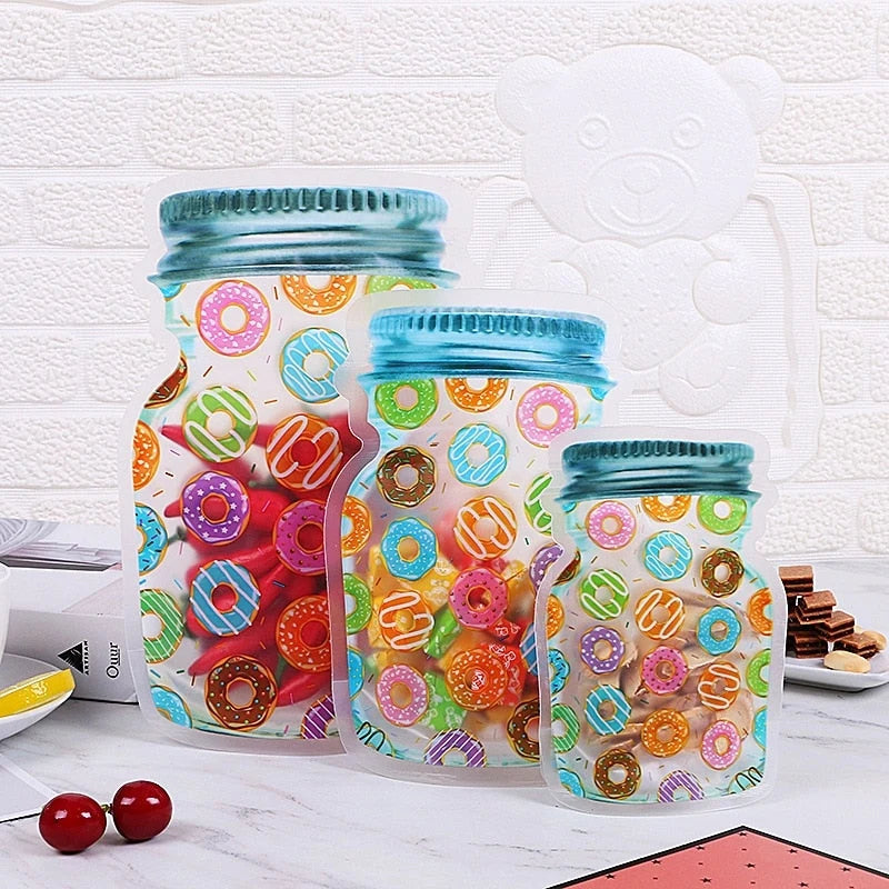 Storage Bags Transparent Reusable Foldable PET PE