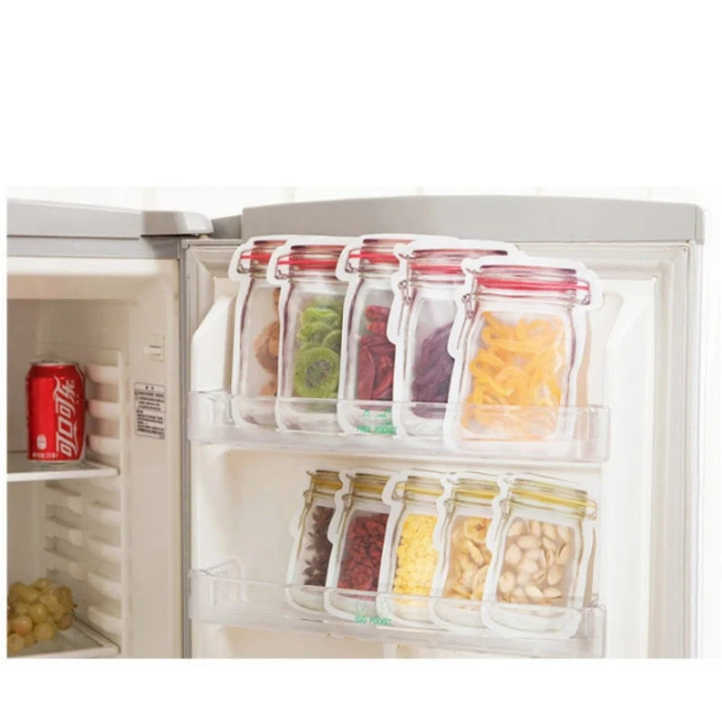 Storage Bags Transparent Reusable Foldable PET PE