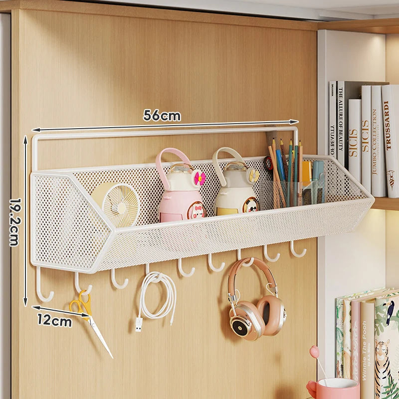 Storage Basket Over-Cabinet Hanging Rust-Resistant Metal Mesh