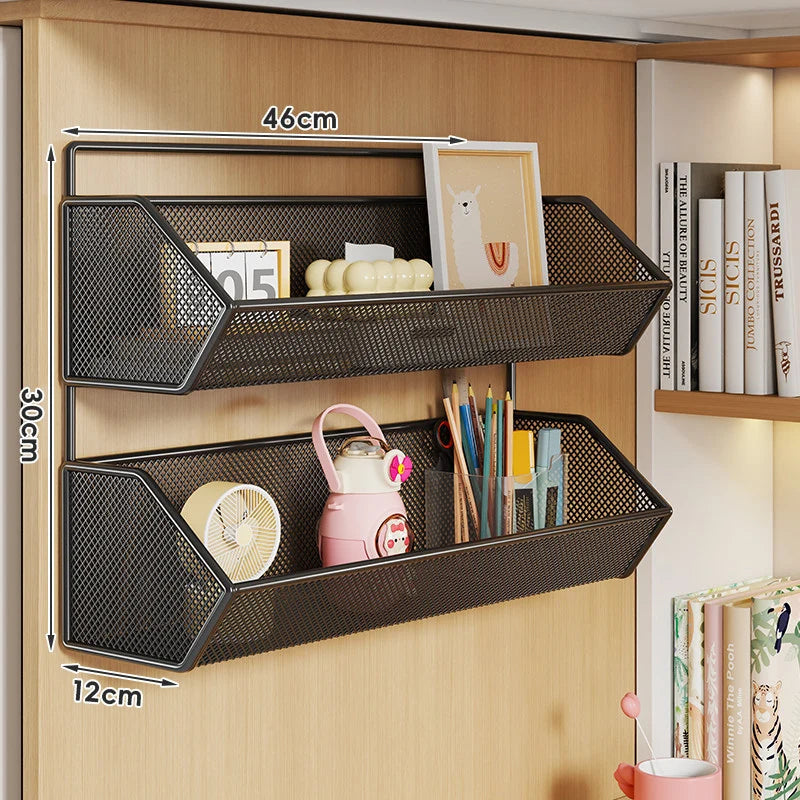 Storage Basket Over-Cabinet Hanging Rust-Resistant Metal Mesh
