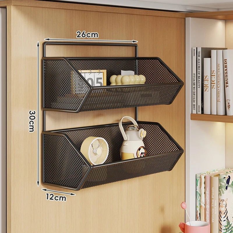 Storage Basket Over-Cabinet Hanging Rust-Resistant Metal Mesh