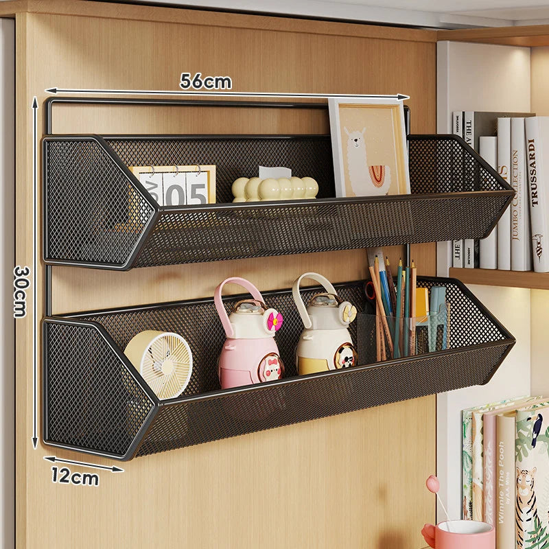 Storage Basket Over-Cabinet Hanging Rust-Resistant Metal Mesh