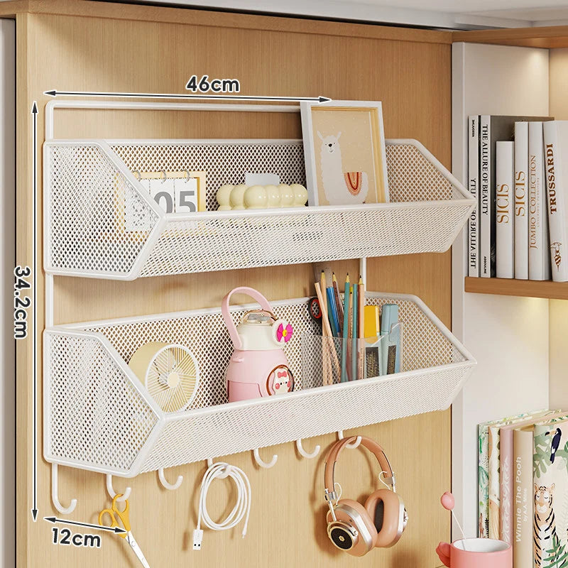 Storage Basket Over-Cabinet Hanging Rust-Resistant Metal Mesh