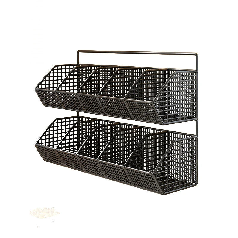 Storage Basket Wall-Mounted Ventilated Plastic