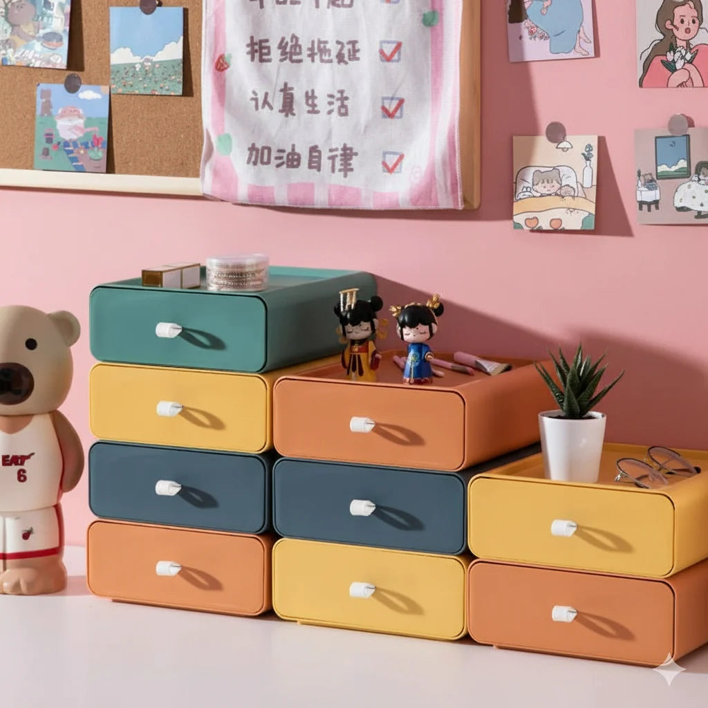 Storage Box Stackable Durable Plastic Organizer