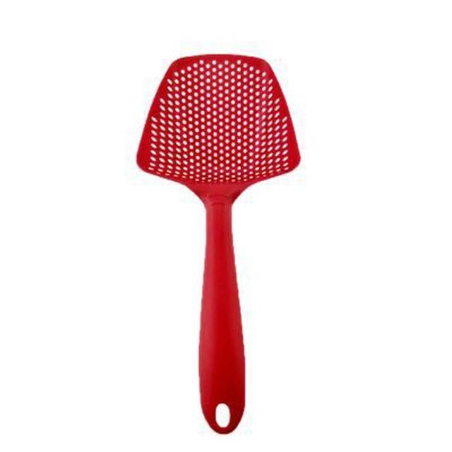 Strainer Spoon Plastic Dishwasher-Safe S scoop-and-Drain Design